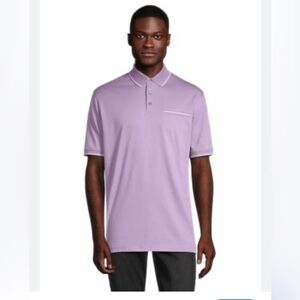 Banana Republic‎ Men Purple Short Sleeve 1/4 Button Polo shirt XL